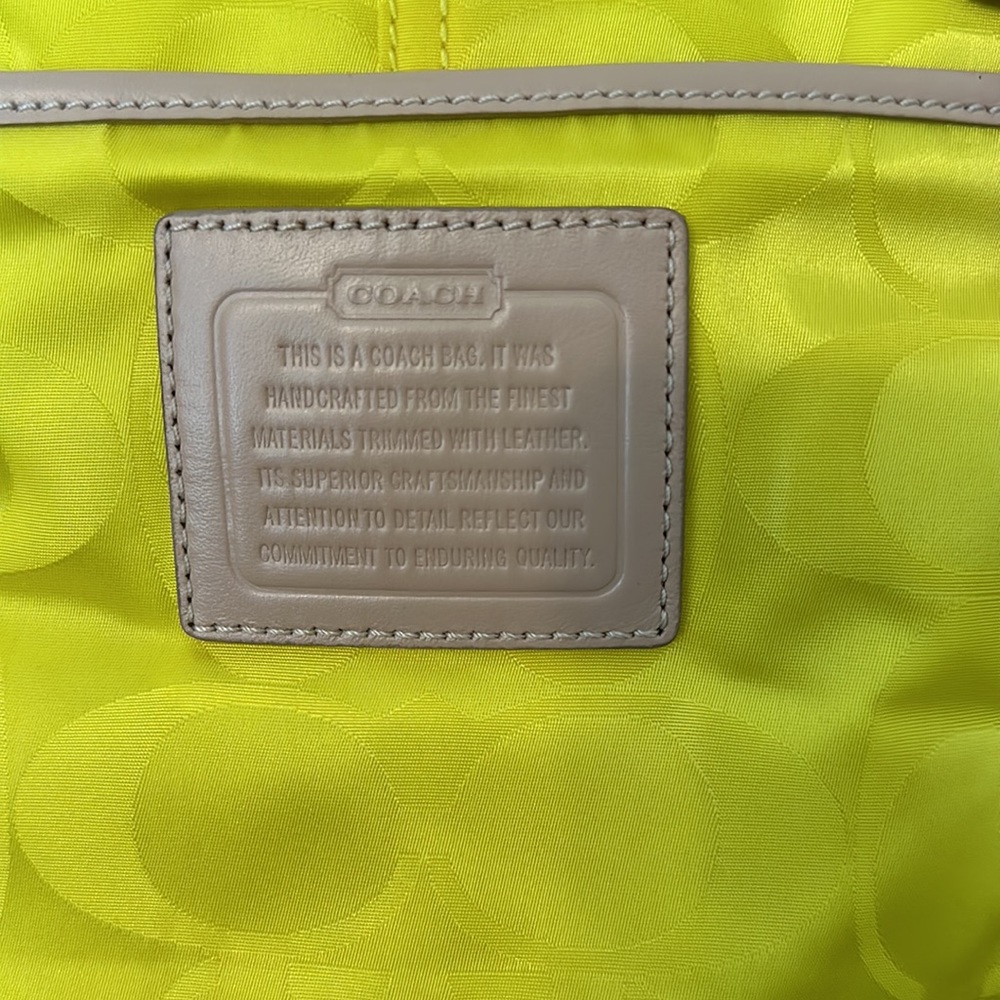 Coach Yellow Everyday Tote Bag - Picture 6 of 13